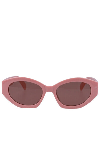 LENTES CATEYE GEOMETRICOS ROSA