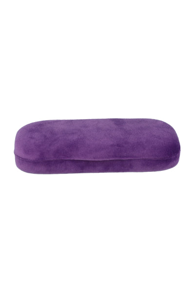 Estuche lentes textura terciopelo MORADO