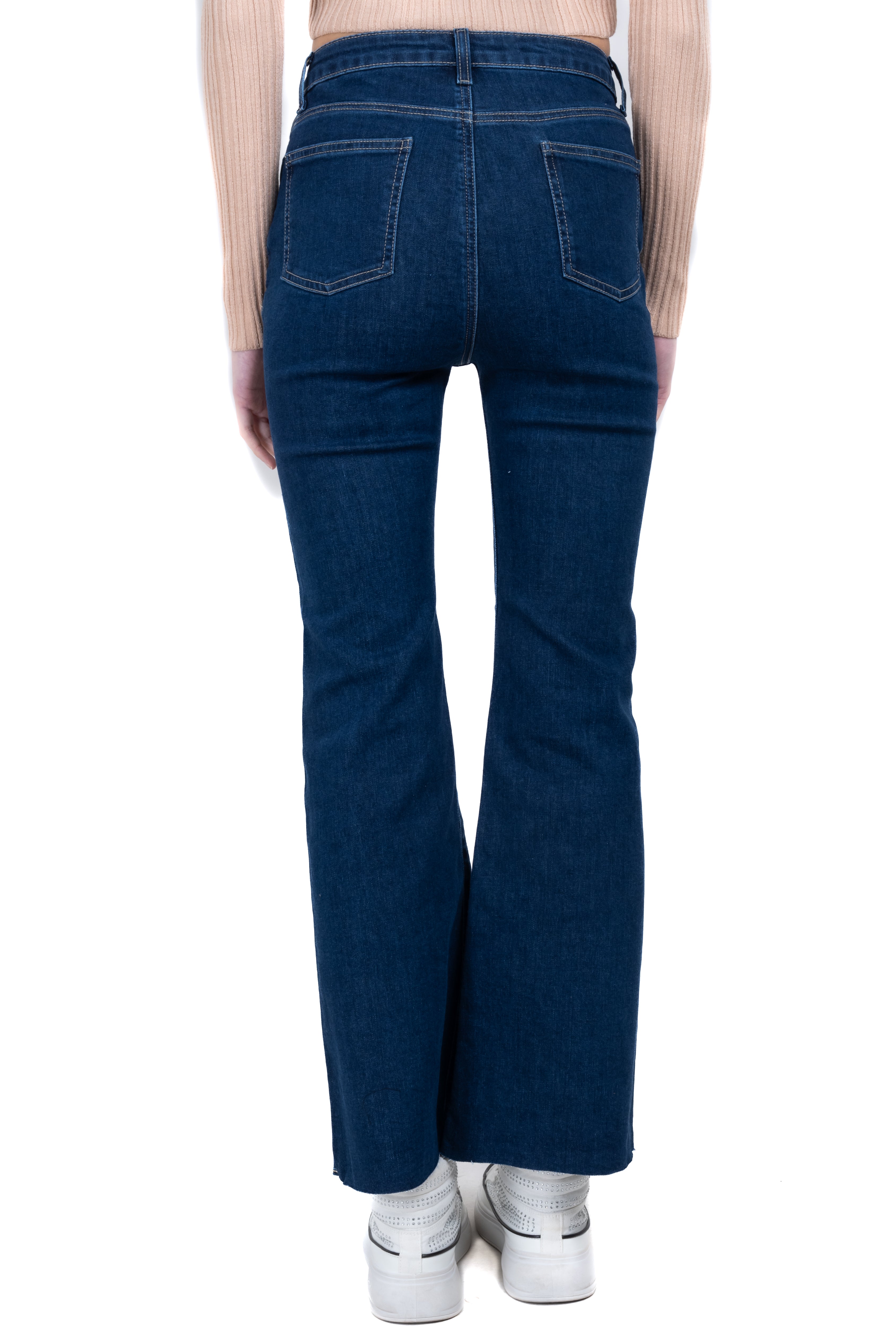 Jeans flared cintura alta DARK WASH