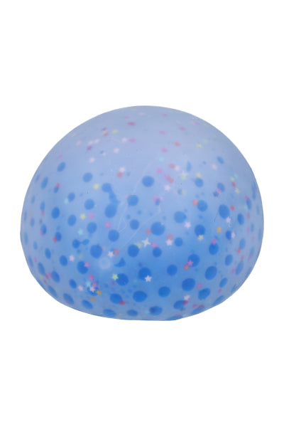 Pelota bolitas gel estrellas AZUL