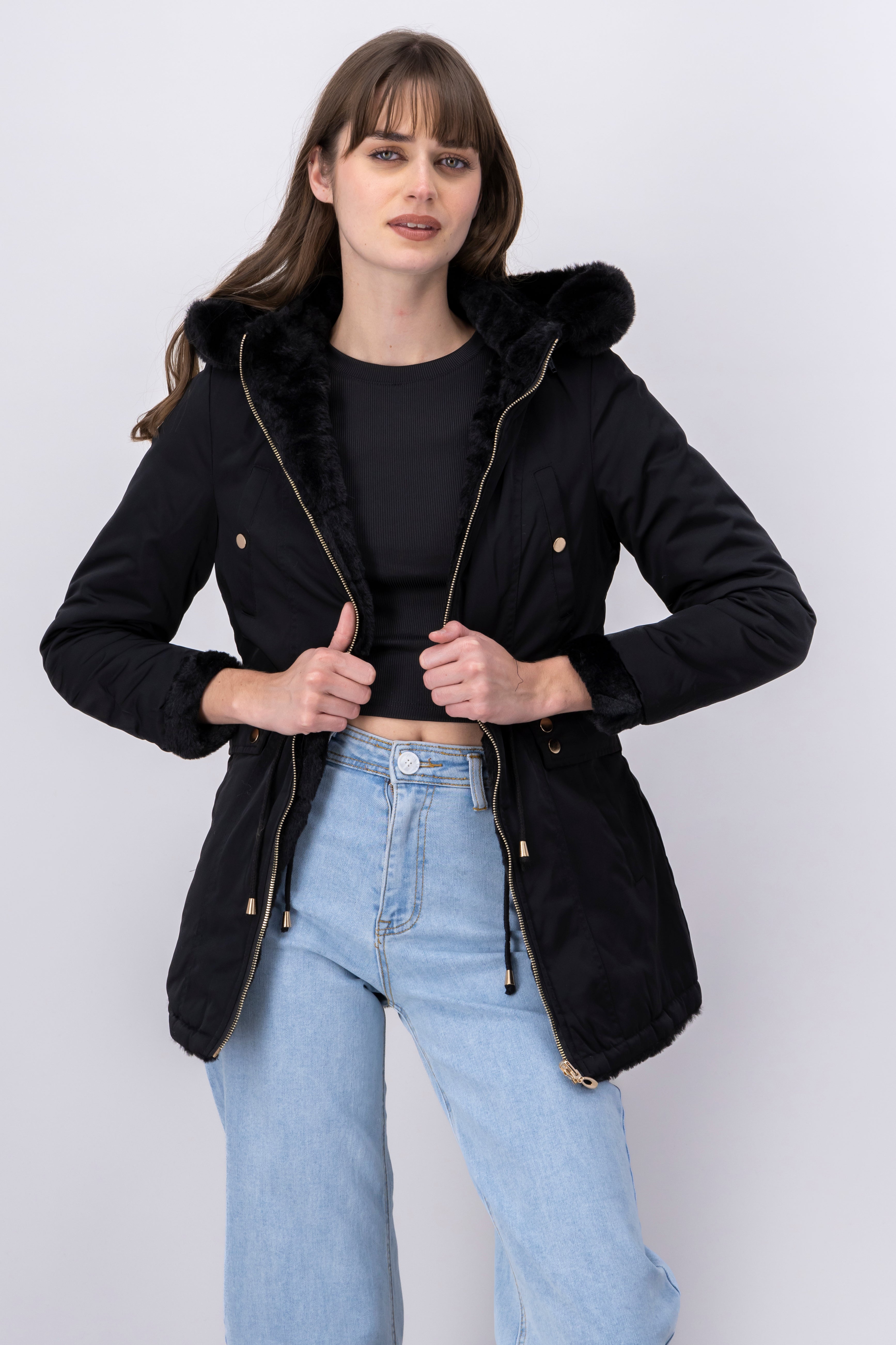 Double Vista Vista Detail Jareta BLACK