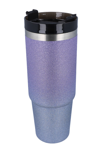 Vaso térmico glitter 900 ml MORADO