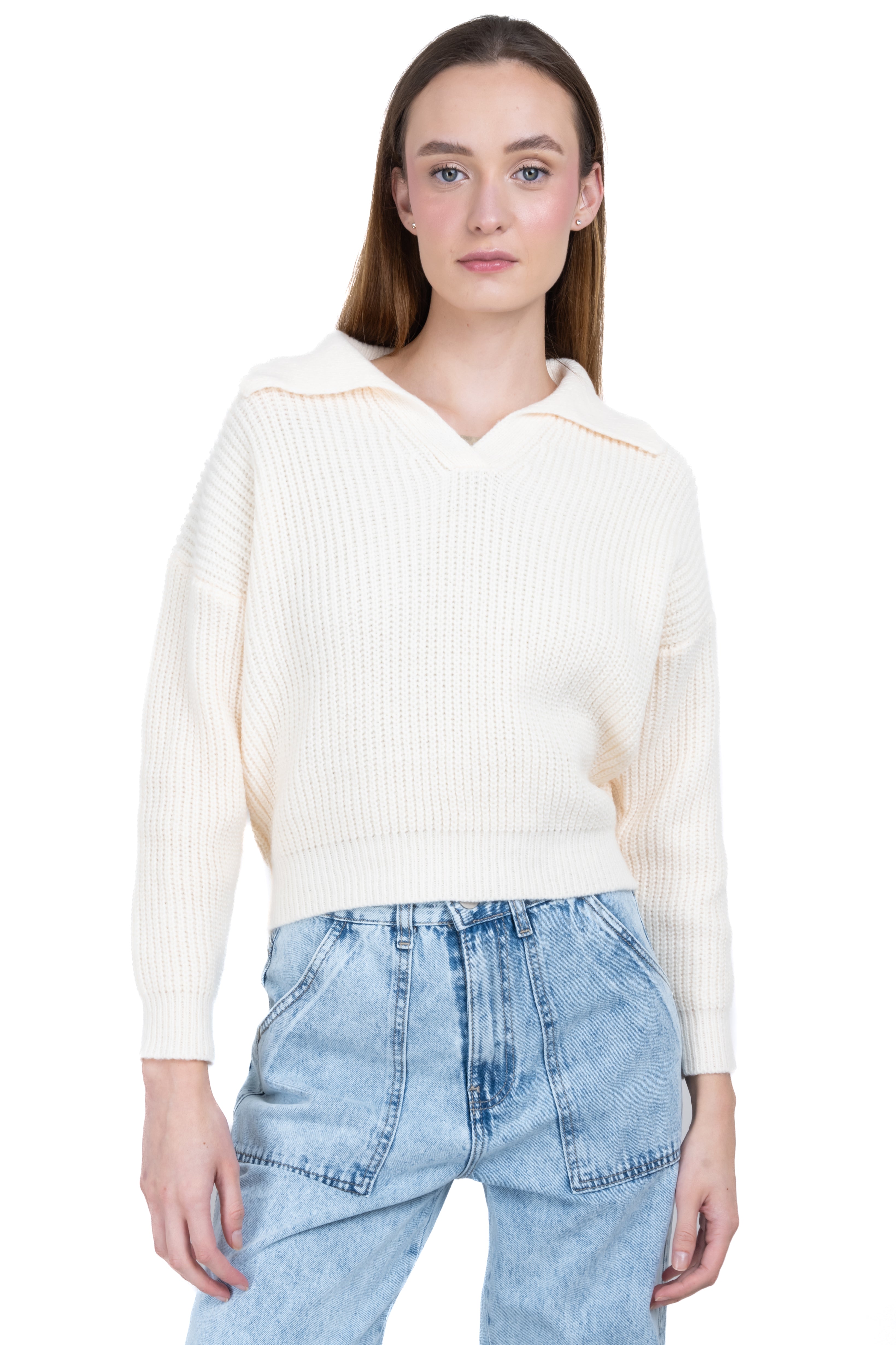 Cloud pole neck sweater CREAM