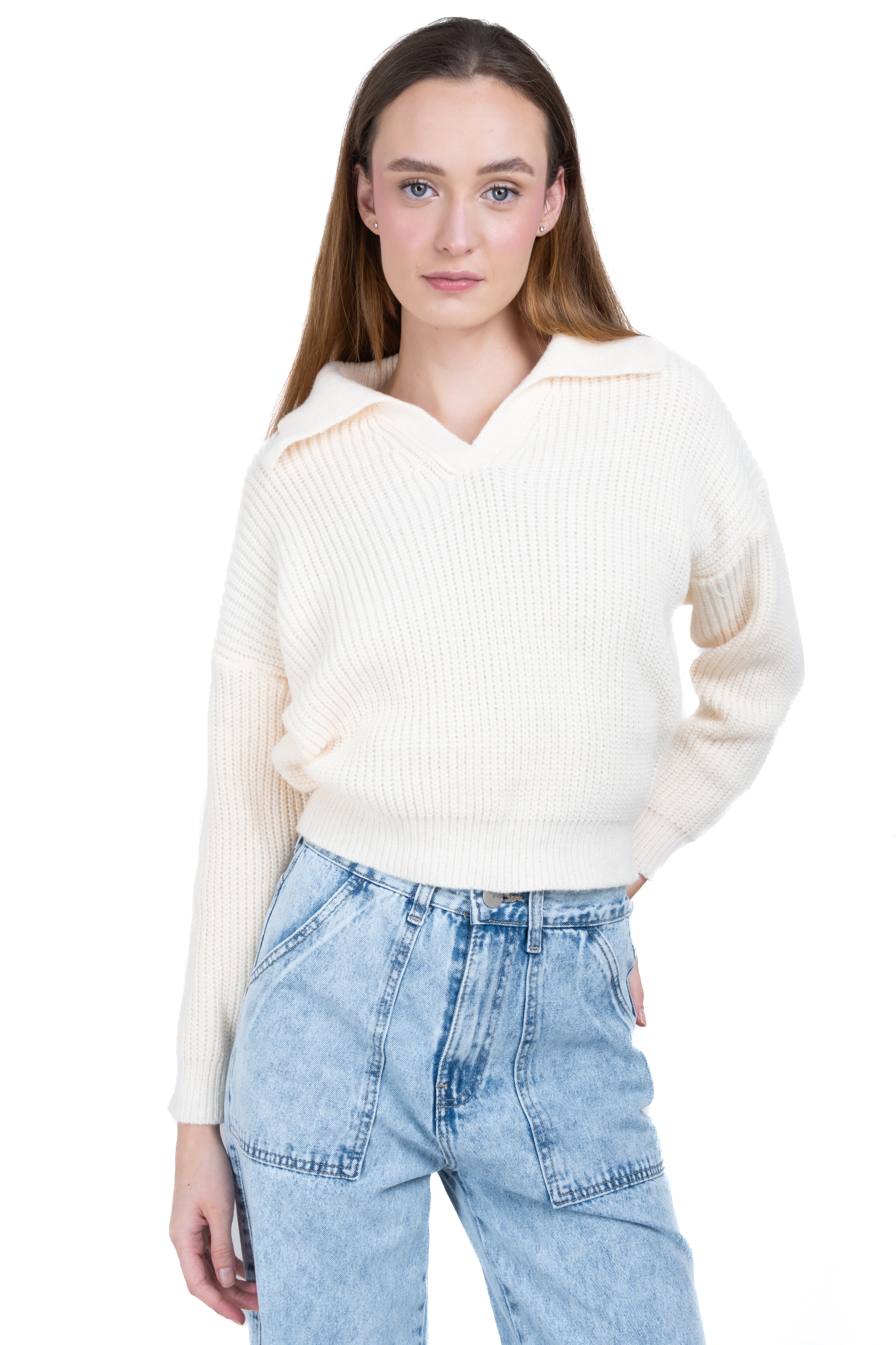 Cloud pole neck sweater CREAM