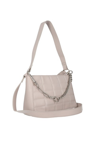 Capitonada Chain Midi Bag Taupe