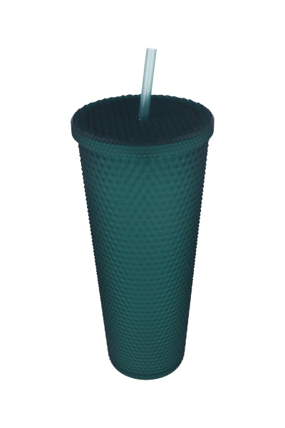 vaso textura diamante mate 720  ml VERDE