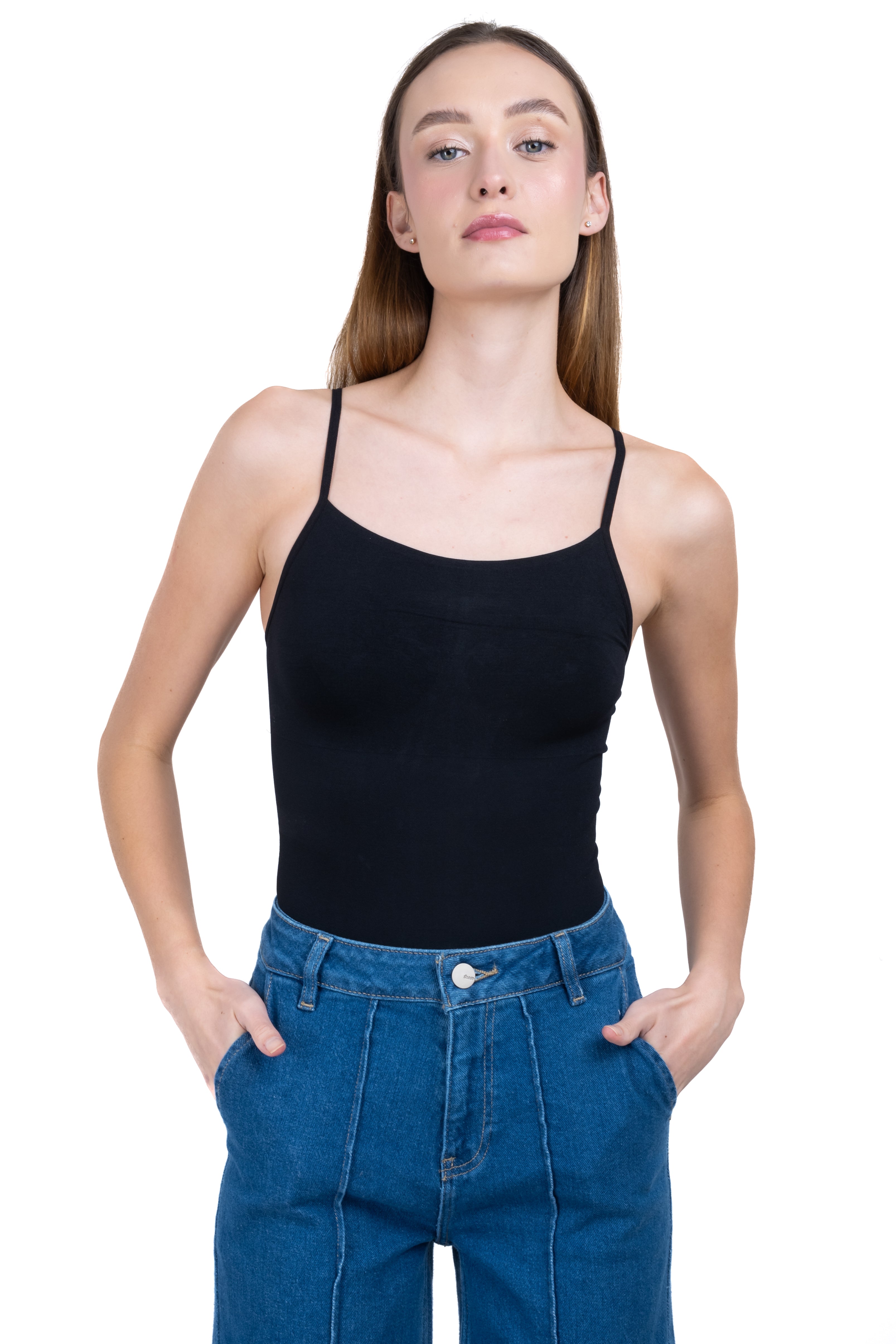 Bodysuit liso tirantes NEGRO