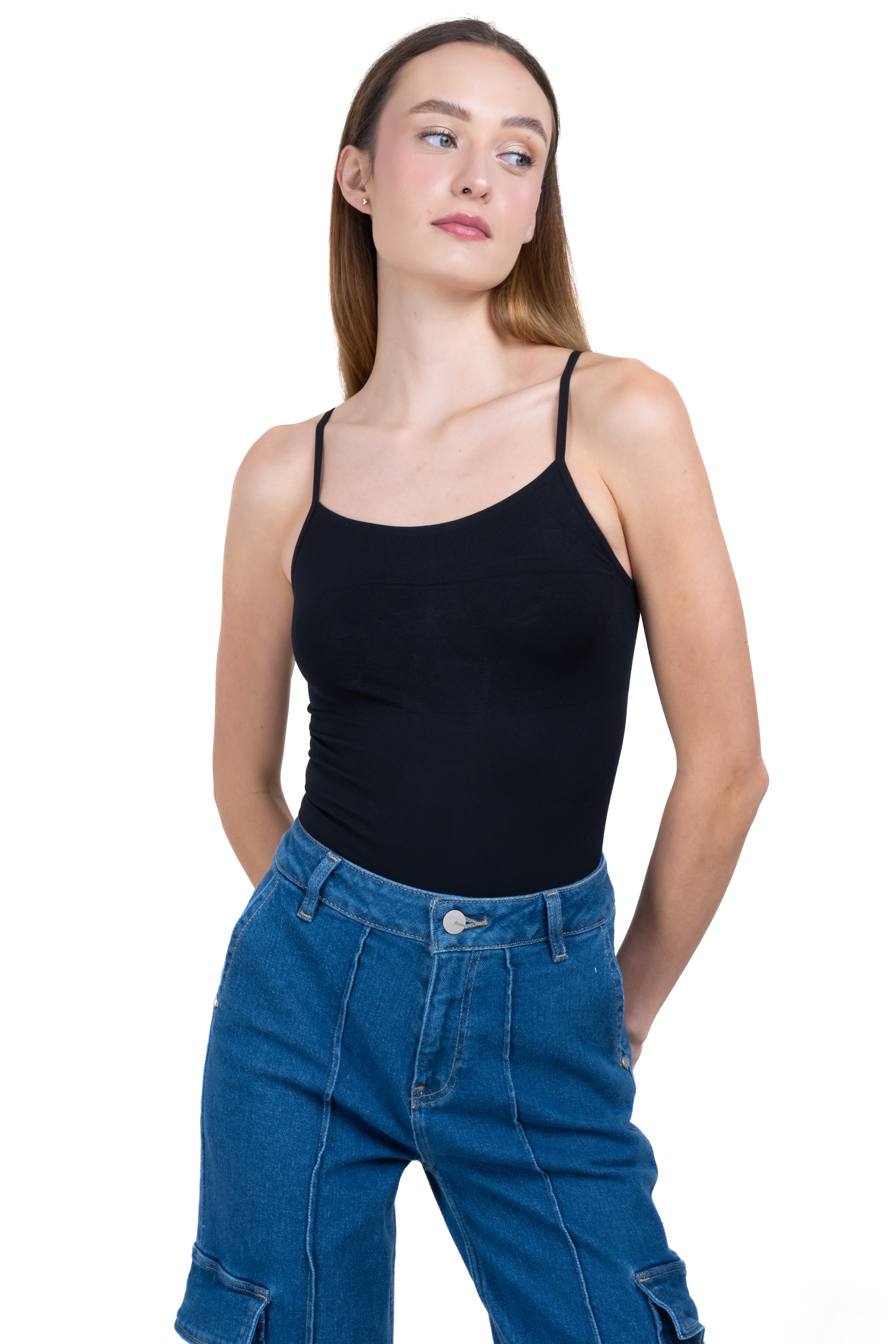 Bodysuit liso tirantes NEGRO