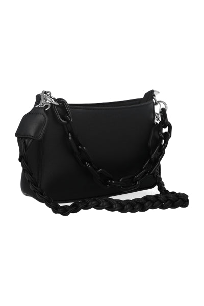 Bolso Monocolor Cadena Trenza NEGRO