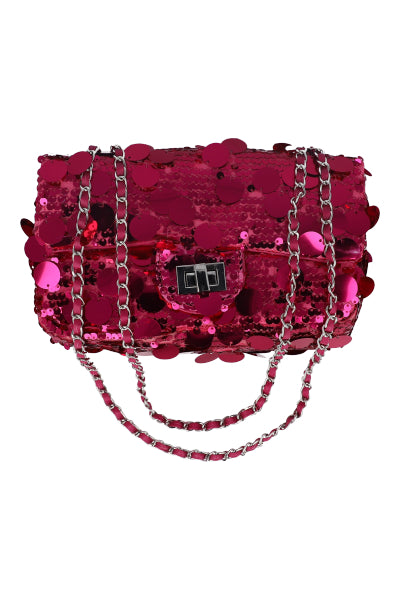 Bolsa midi crossbody lentejuelas ROSA