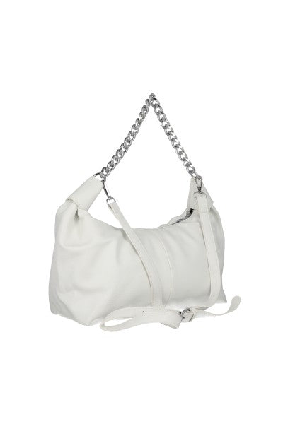 Bolsa midi hobo asa cadena BLANCO