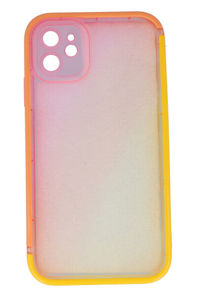 Funda celular i 11 multicolor AMARILLO