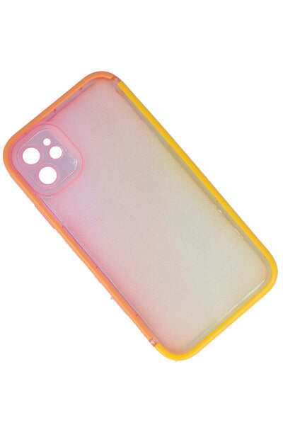 Funda celular i 11 multicolor AMARILLO