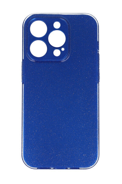 Funda celular i 14 PRO glitter AZUL