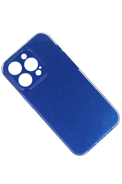 Funda celular i 14 PRO glitter AZUL