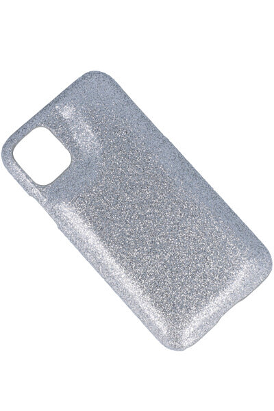 Funda celular i 11 glitter PLATA