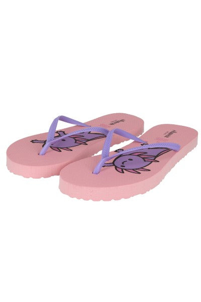 Flip flops estampado ajolote ROSA