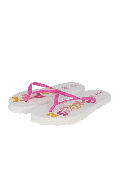 Flip flops estampado frase BLANCO