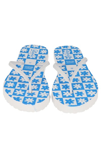 Flip flop ajedrez flores AZUL