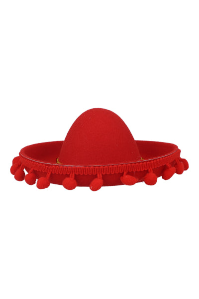 Mariachi Basse Pet Hat RED