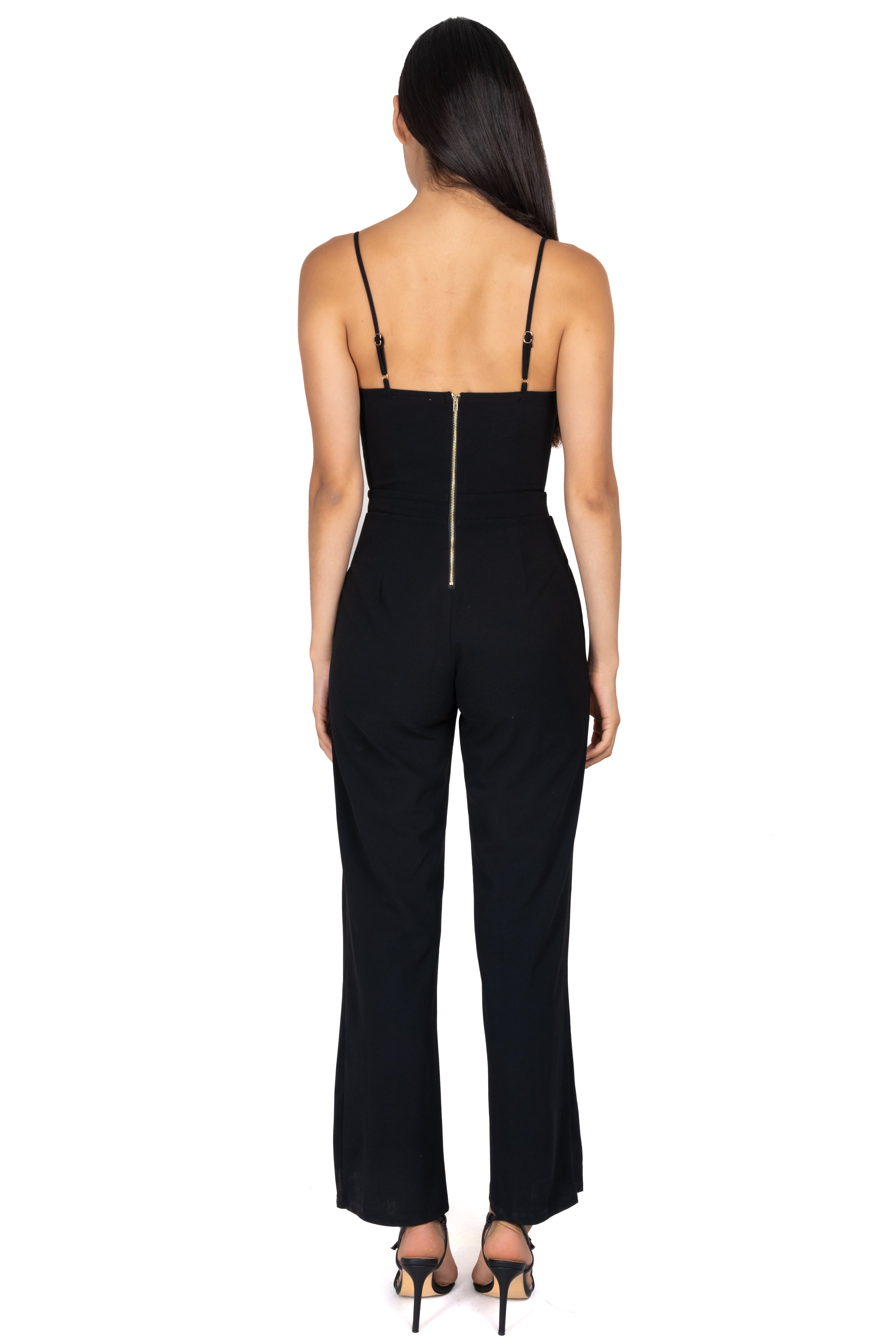 Jumpsuit encaje tirantes NEGRO