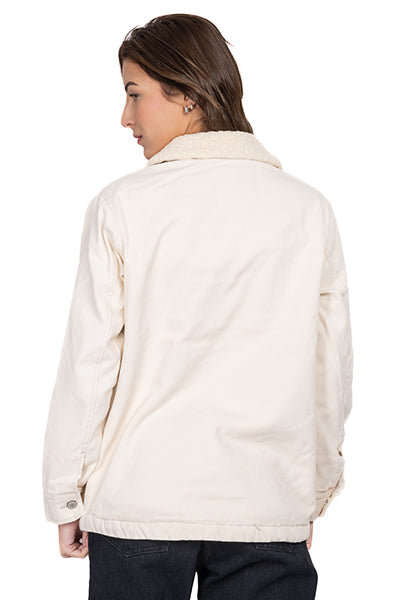 Sherpa Gabardina Chamarra BEIGE