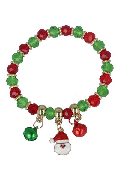 Christmas Charms bracelet RED