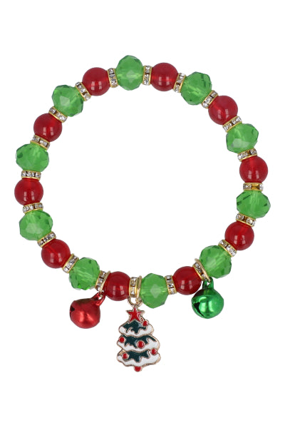 Christmas Charms bracelet GREEN