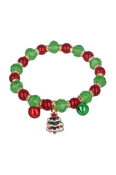 Christmas Charms bracelet GREEN