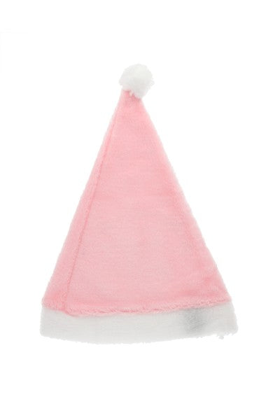 Gorro navideño peluche ROSA