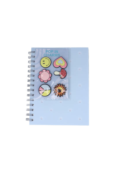 Libreta personalizable charms AZUL