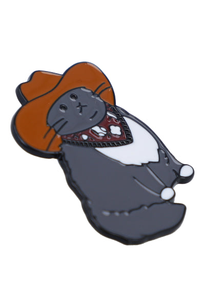 Pin Gato Vaquero GRIS