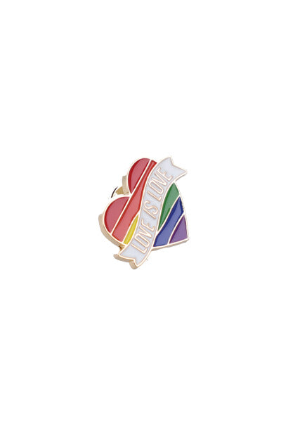 Pin Corazón Love Is Love MULTICOLOR