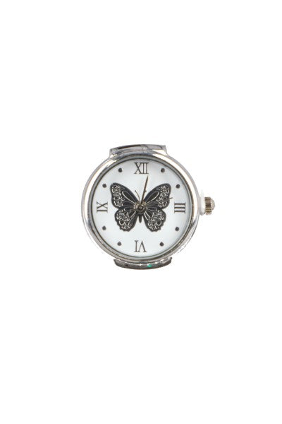 Butterfly watch ring BLACK