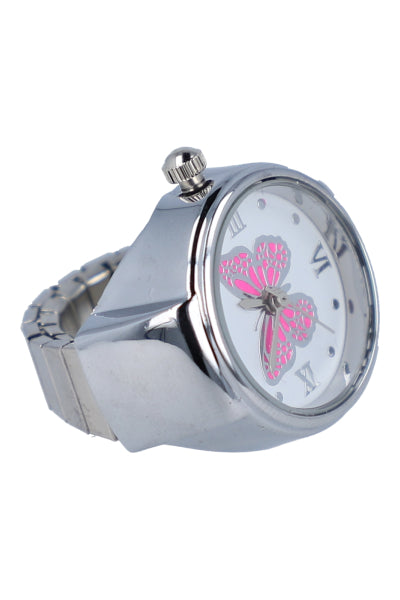 Butterfly watch ring PINK