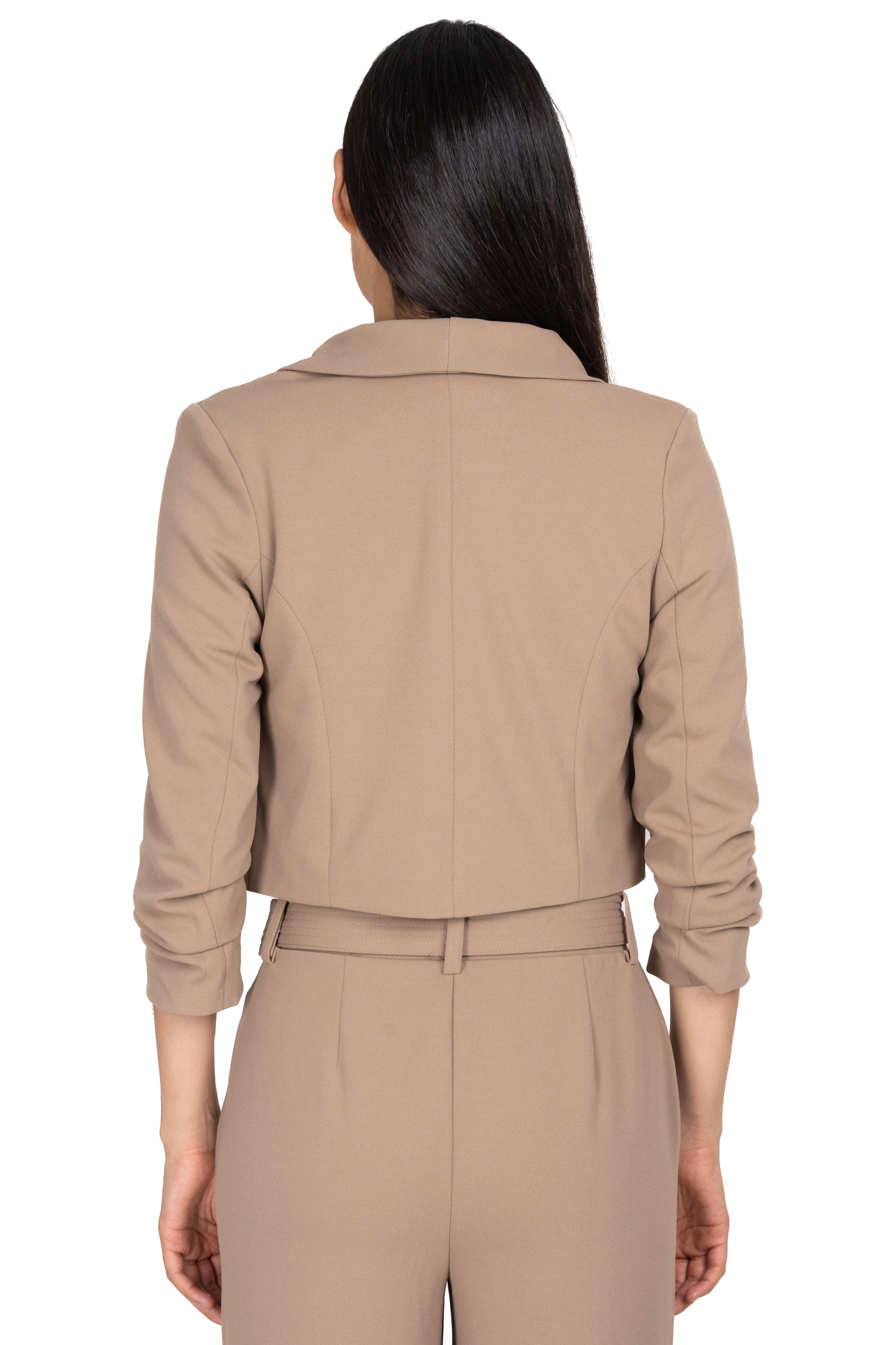 CROP SACO MANAGE ELEVATORS Taupe