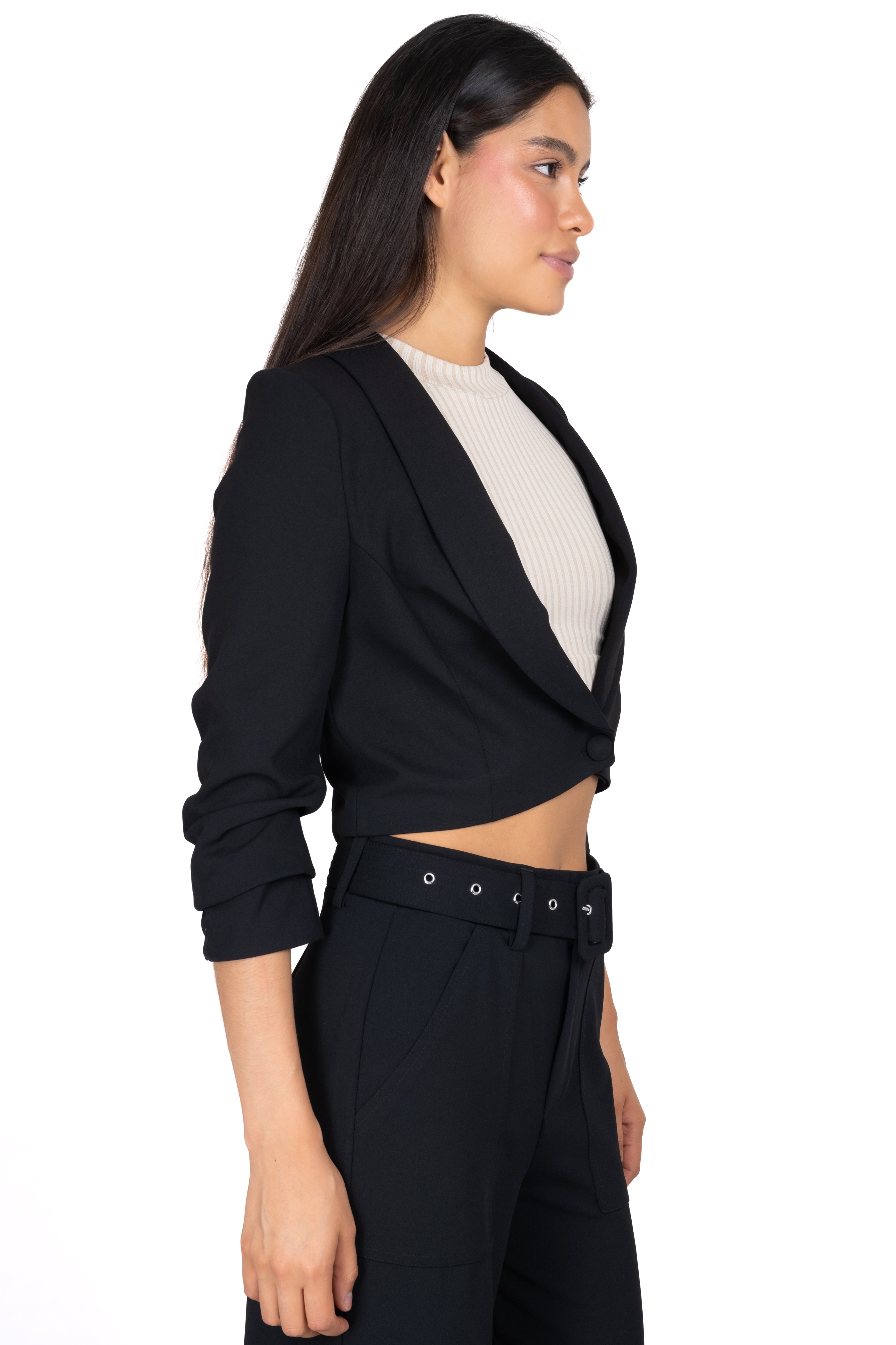 CROP SACO MANAGE ELEVATORS BLACK