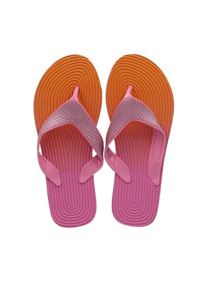 Flip Flops Degradado Chinela Ancha NARANJA COMBO