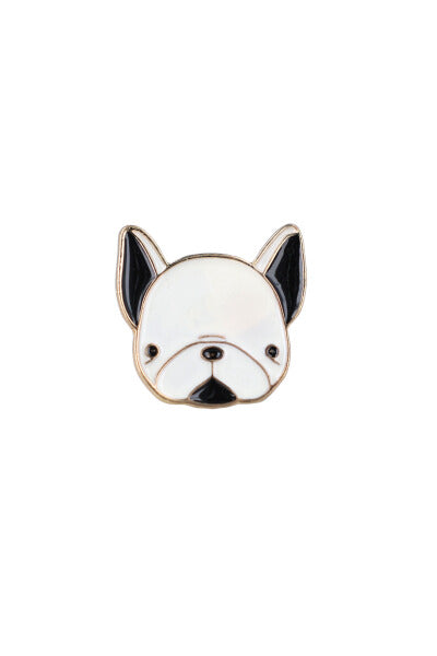 Pin Perrito Bulldog BLANCO