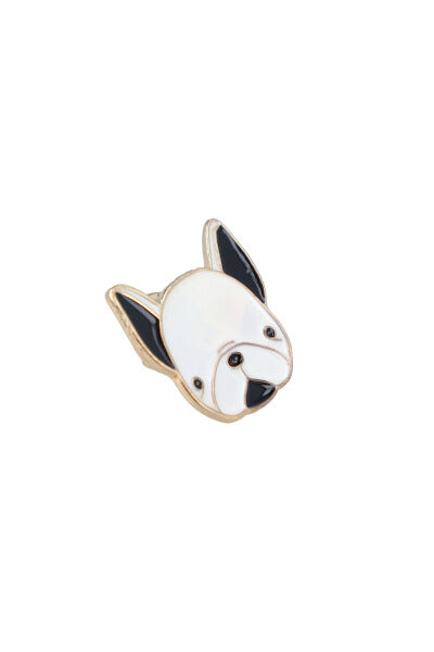 Pin Perrito Bulldog BLANCO