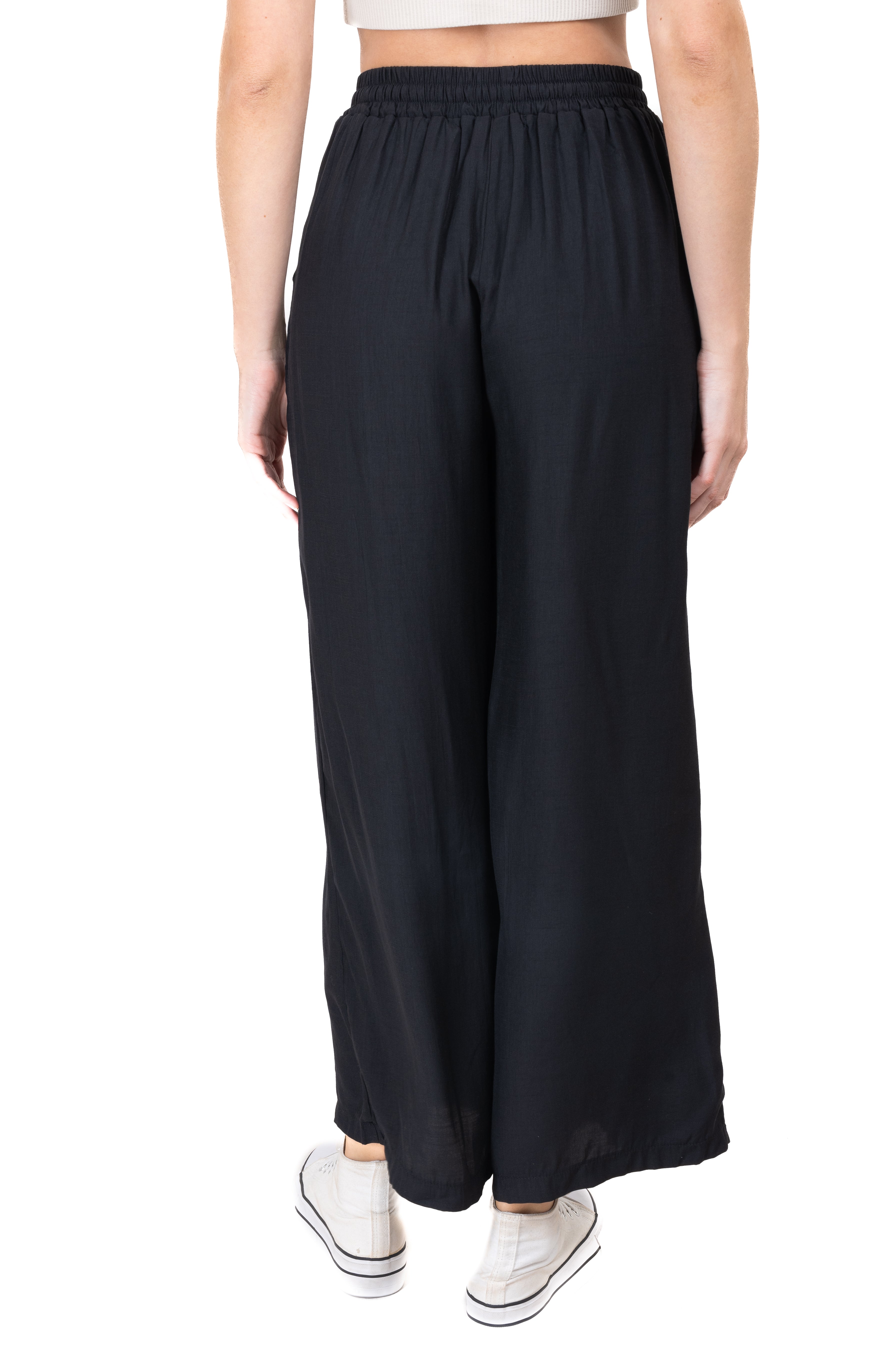 Smooth pants Flare BLACK