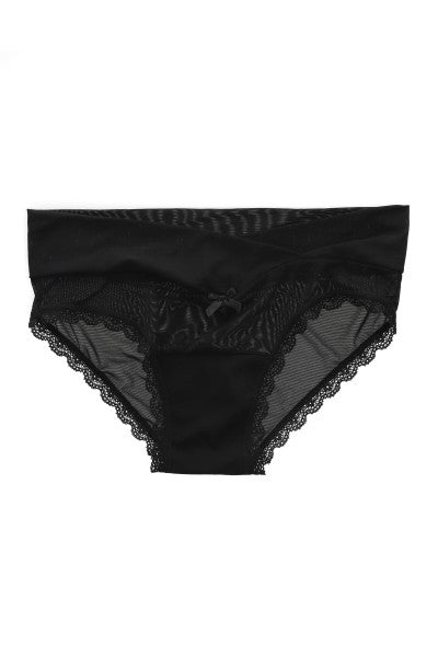 Bikini mesh lace BLACK