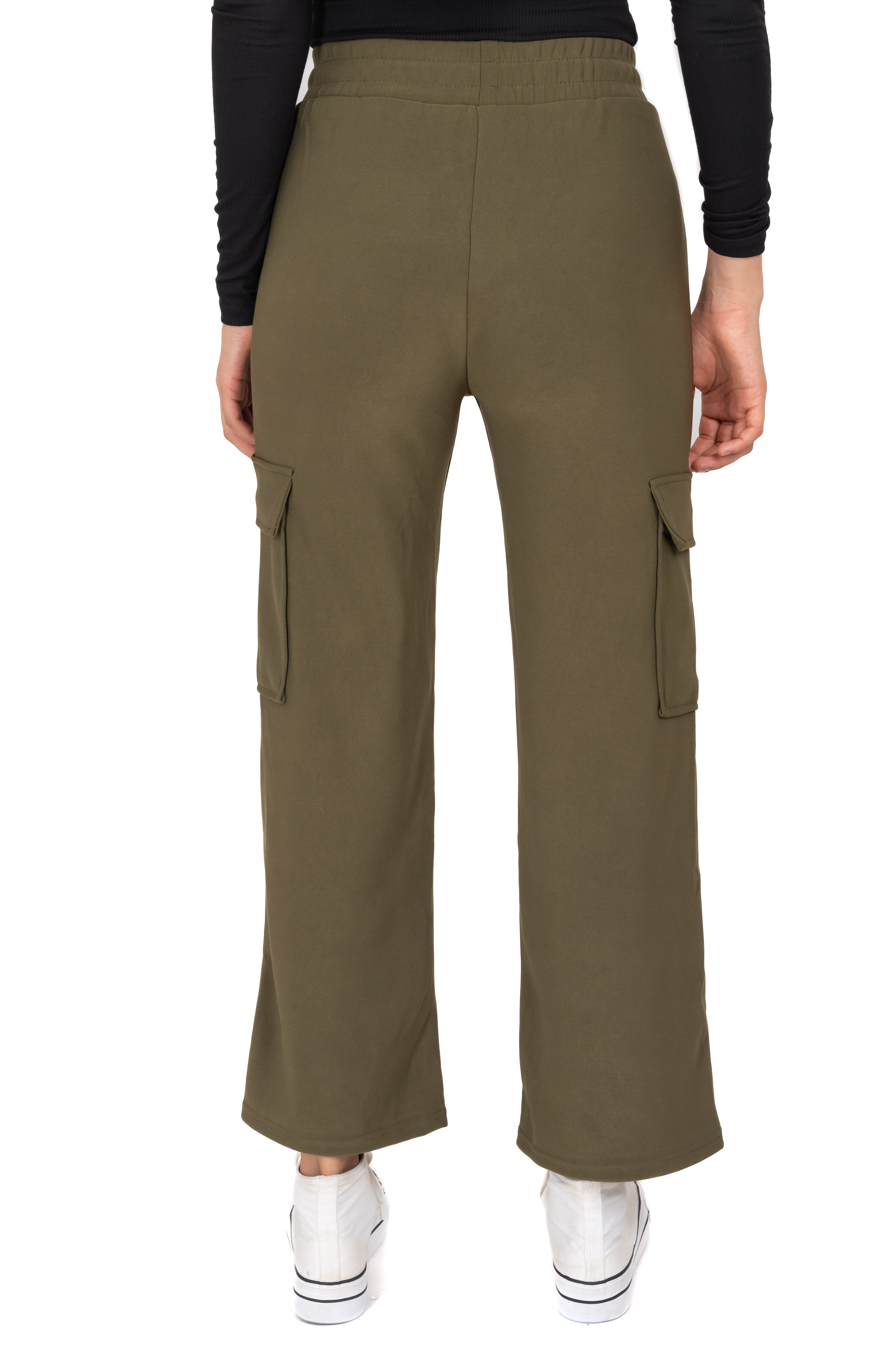 Pants Broad leg OLIVE