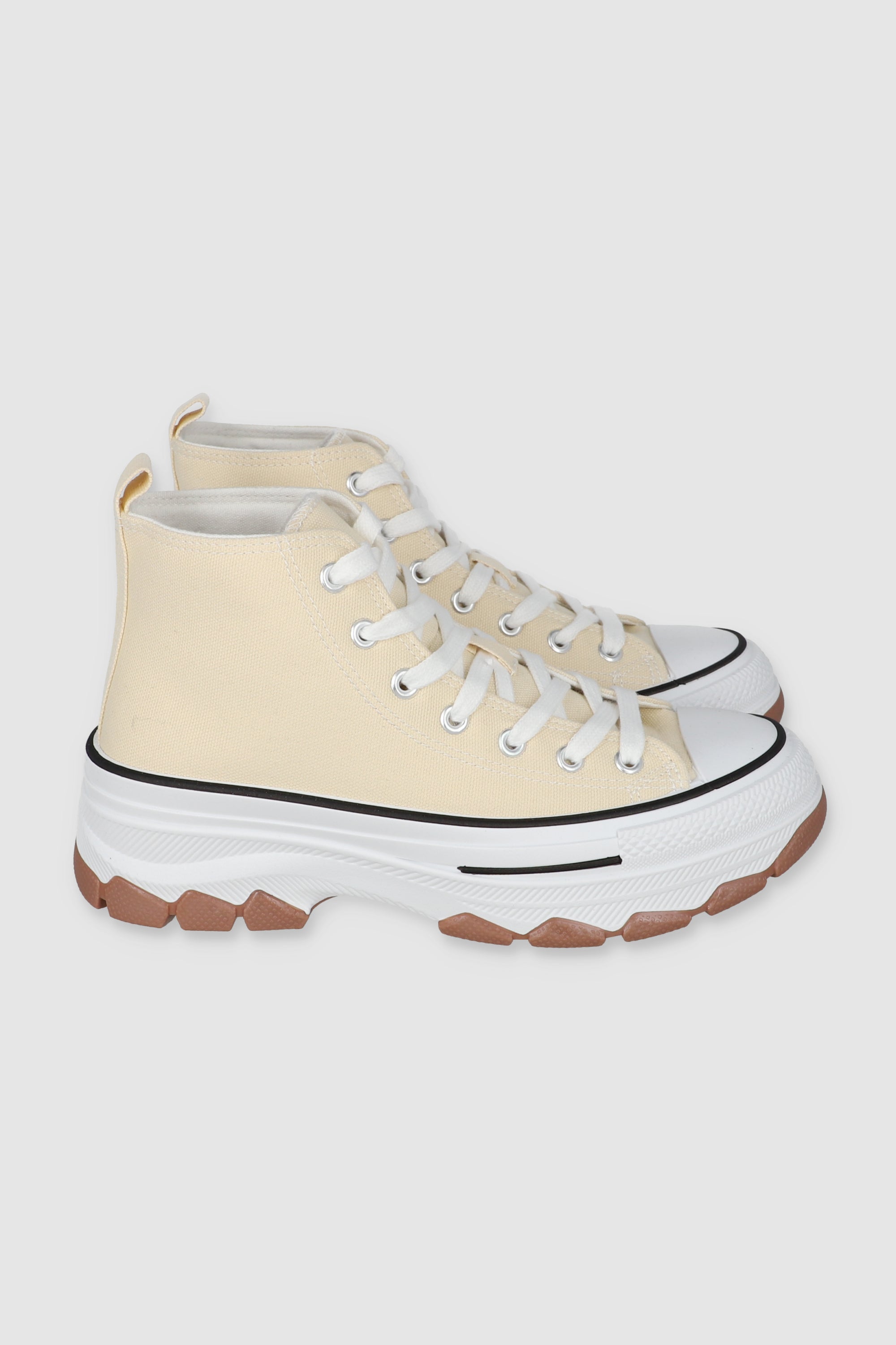 TENIS CANVAS SUELA TRACK BEIGE