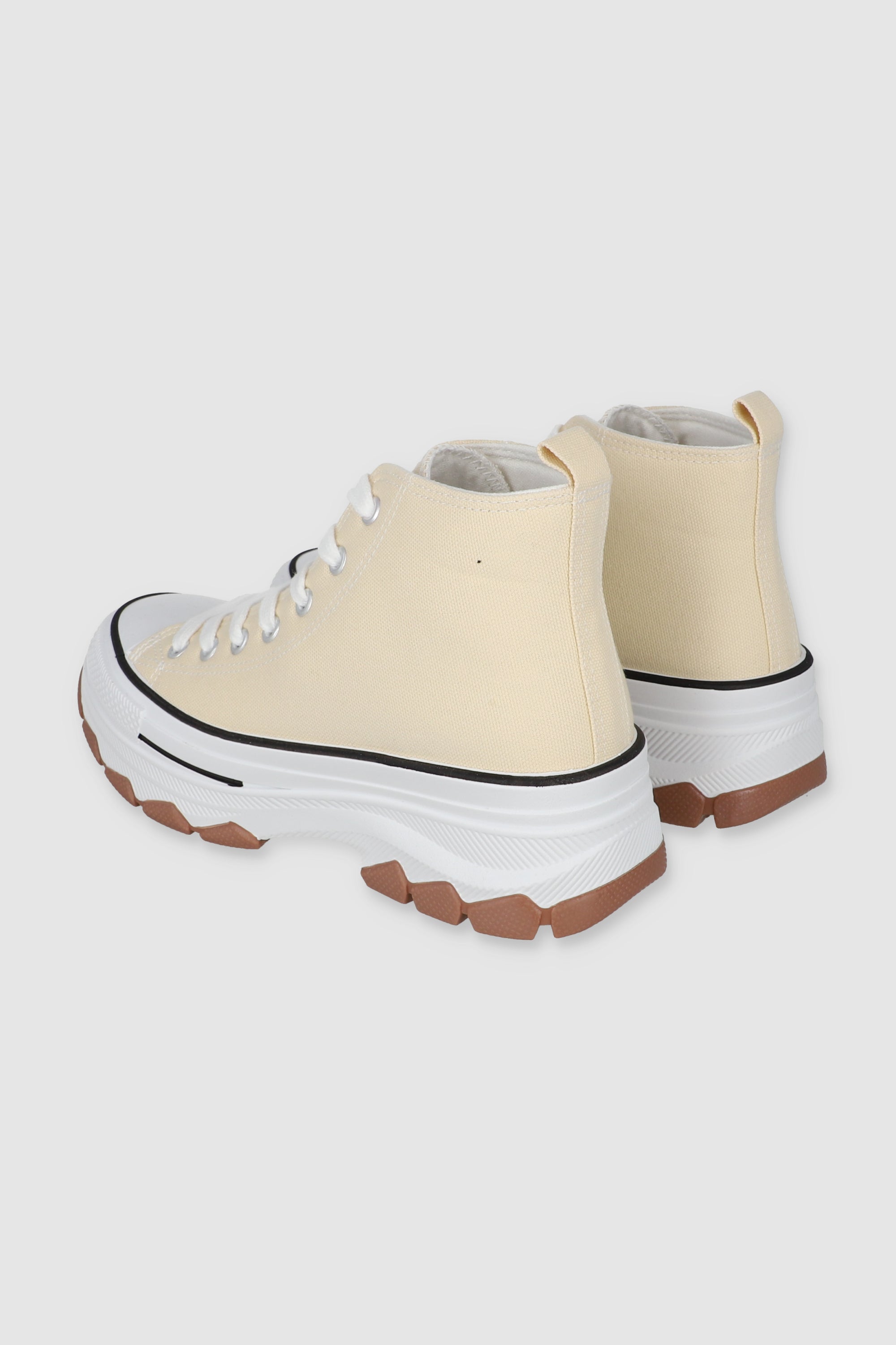 TENIS CANVAS SUELA TRACK BEIGE