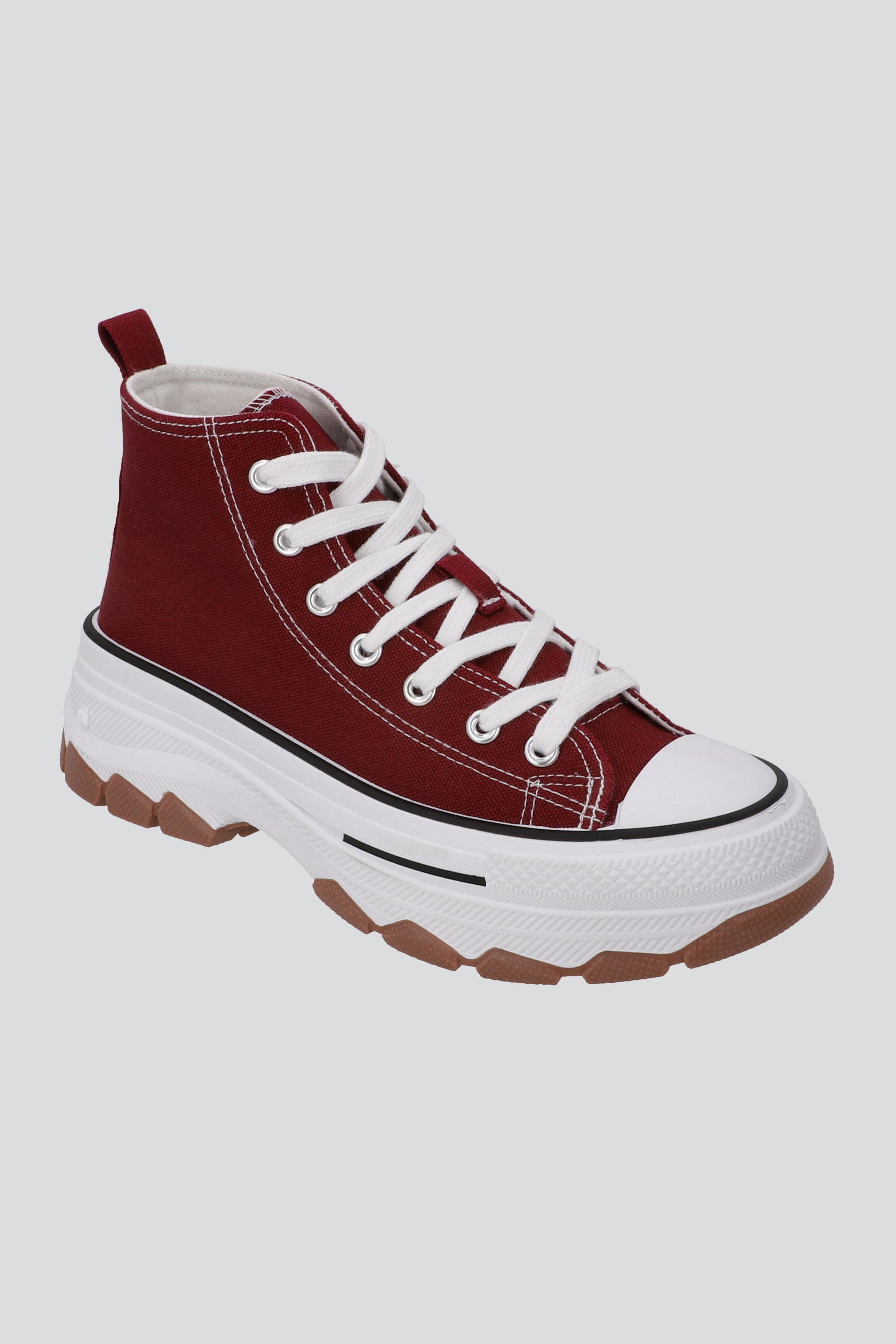 Tenis Canvas Suela Track VINO