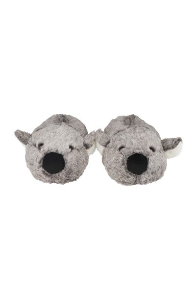 Pantuflas koala peluche GRIS