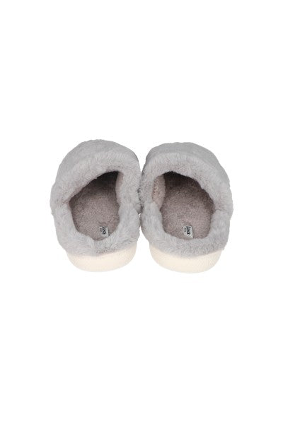 Pantuflas Peluche Monocolor GRIS