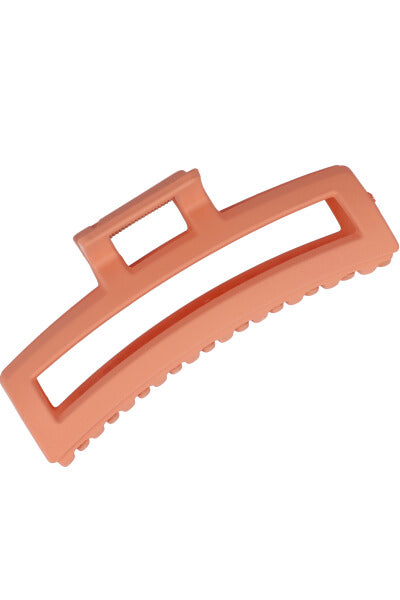 Pinza rectangular larga mate NARANJA