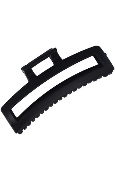 Pinza rectangular larga mate NEGRO